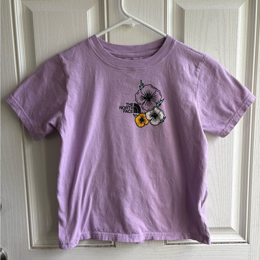The North Face Kids Purple Floral Tee
